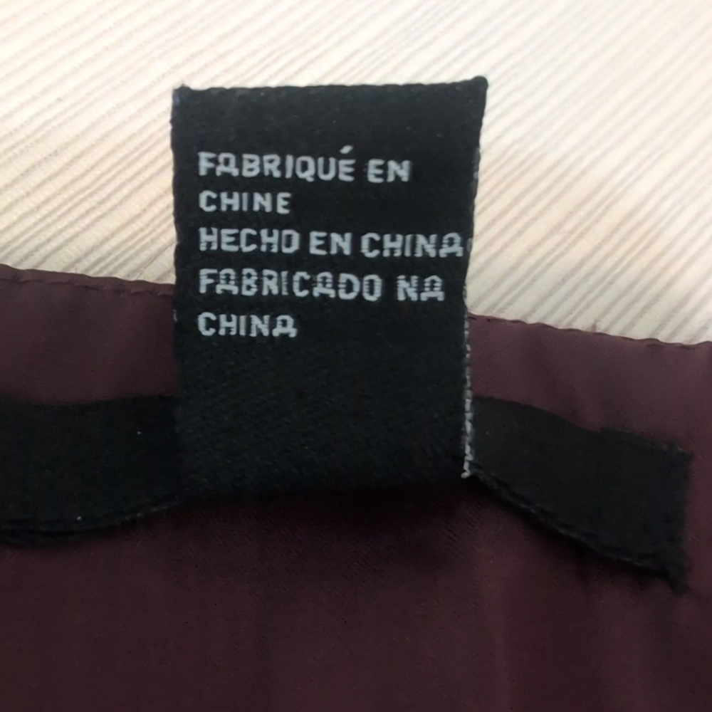 Plaid Burgundy Zip Up Dress NWOT - Picture 7 of 10